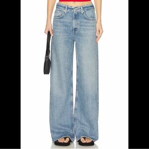 NWT Citizens Of Humanity Paloma Low Rise Wide Leg Baggy Jean in‎ Moonbeam 34